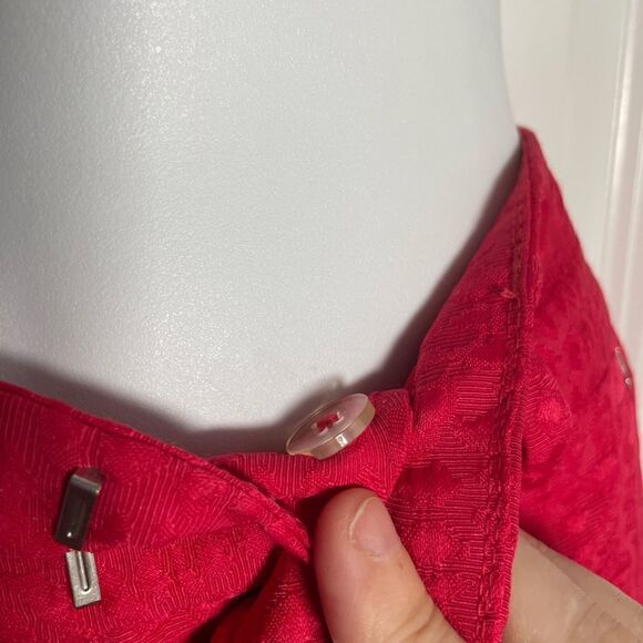 Calvin Klein Textured Belt Loop Shorts Medium Magenta Pink With Pockets - Picture 9 of 16